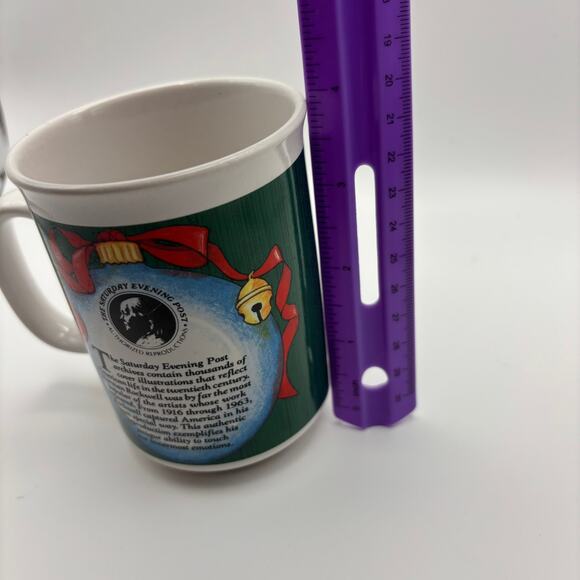 Lot of 3 Norman Rockwell Saturday Evening Post Christmas Mugs Cups Westwood - Picture 14 of 15